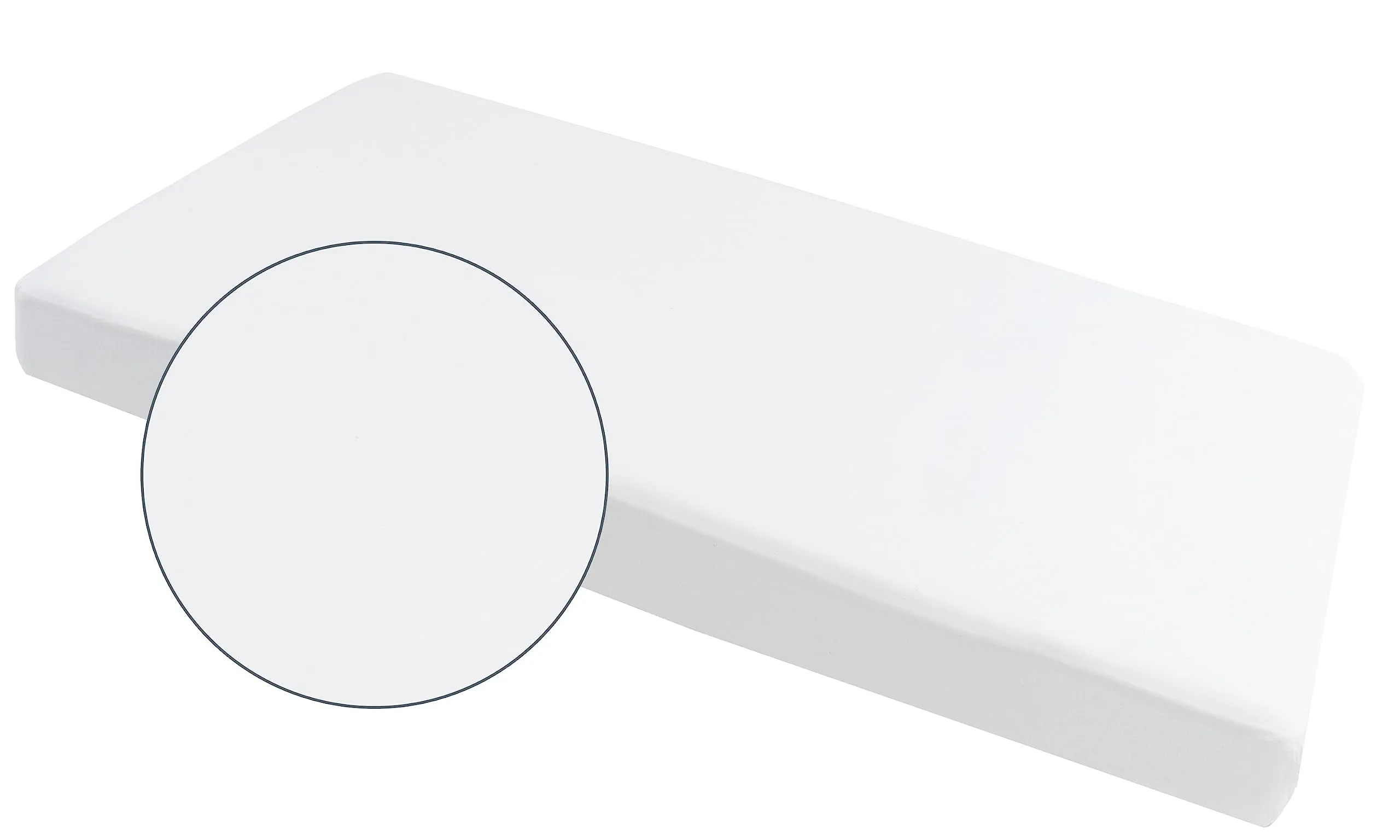 Medi Partners Lenzuola Lettino Neonato 60x120 100% Cotone con Angoli (Bianco) - immagine 4