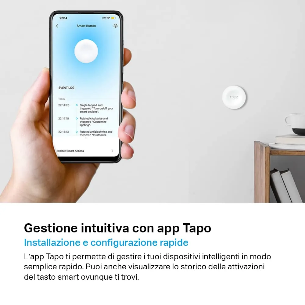 Tapo S200B Smart Button (Hub Richiesto) - immagine 8