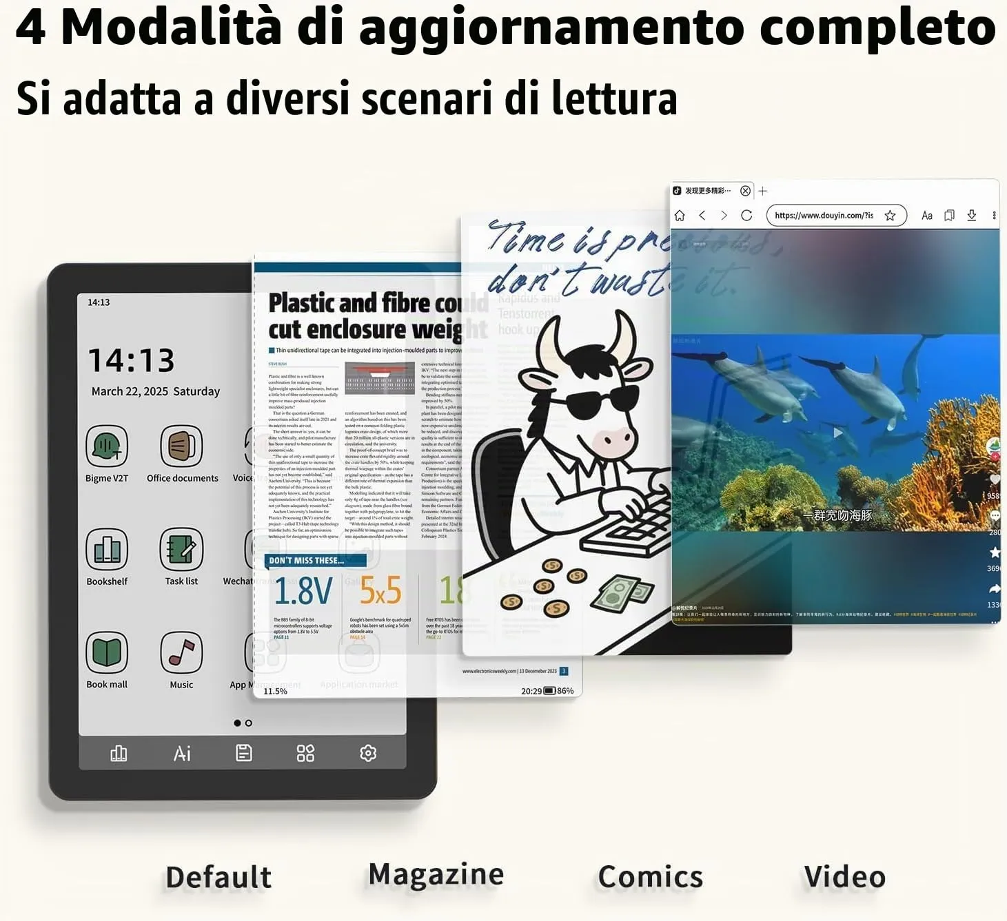 Bigme B6 E-Reader 15,2 cm Color E-Ink 2 GB RAM 32 GB Storage - immagine 3