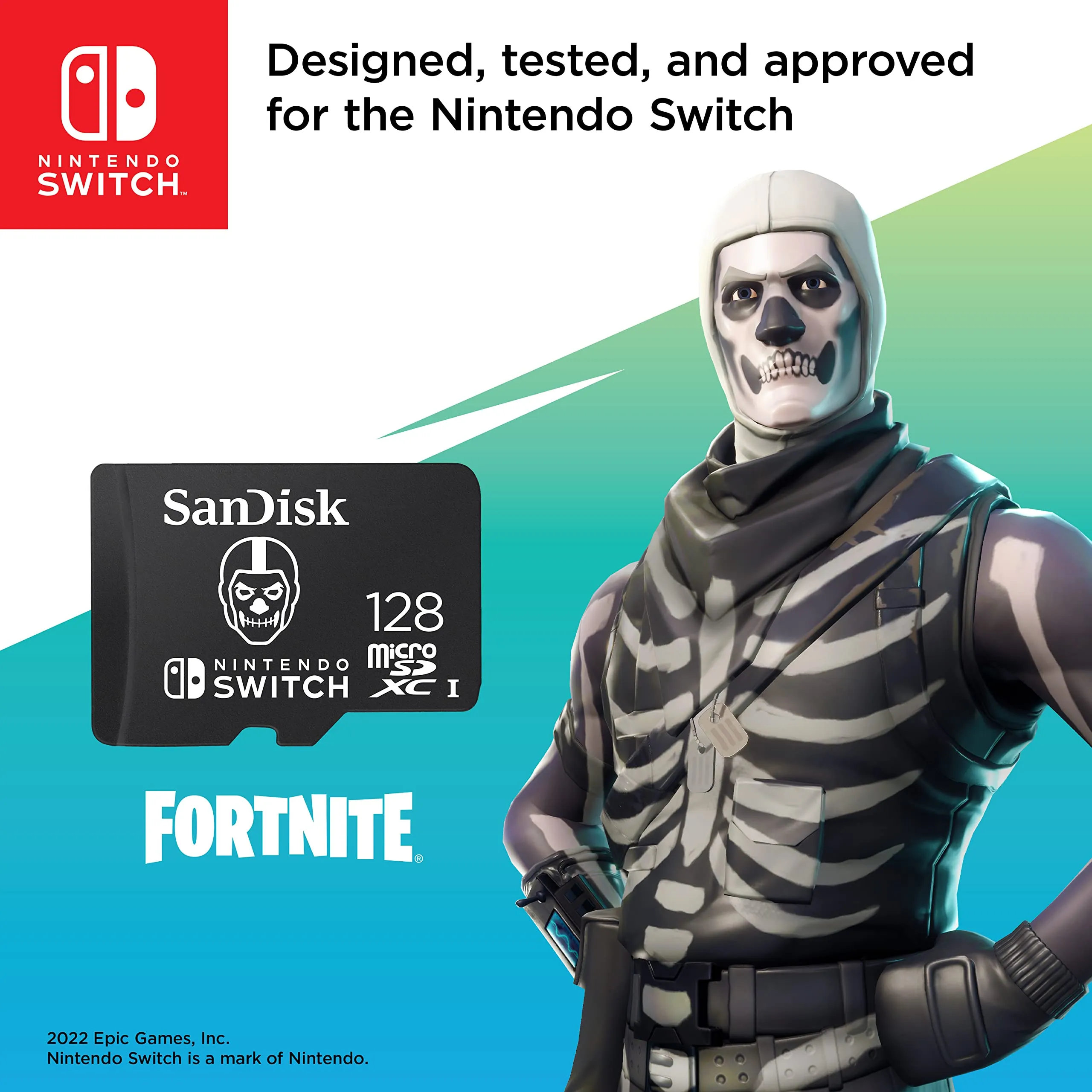 SanDisk 128GB Fortnite microSDXC for Nintendo Switch, UHS-I Class 10 U3, up to 100 MB/s - immagine 5