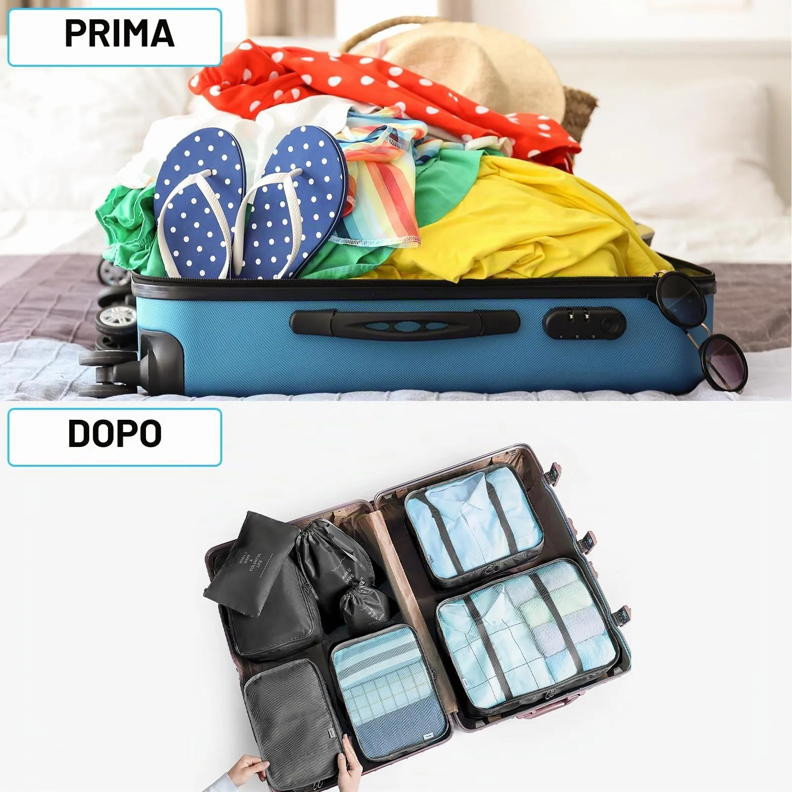 BillyBath Set Organizer da Viaggio, 8 Pezzi - immagine 2