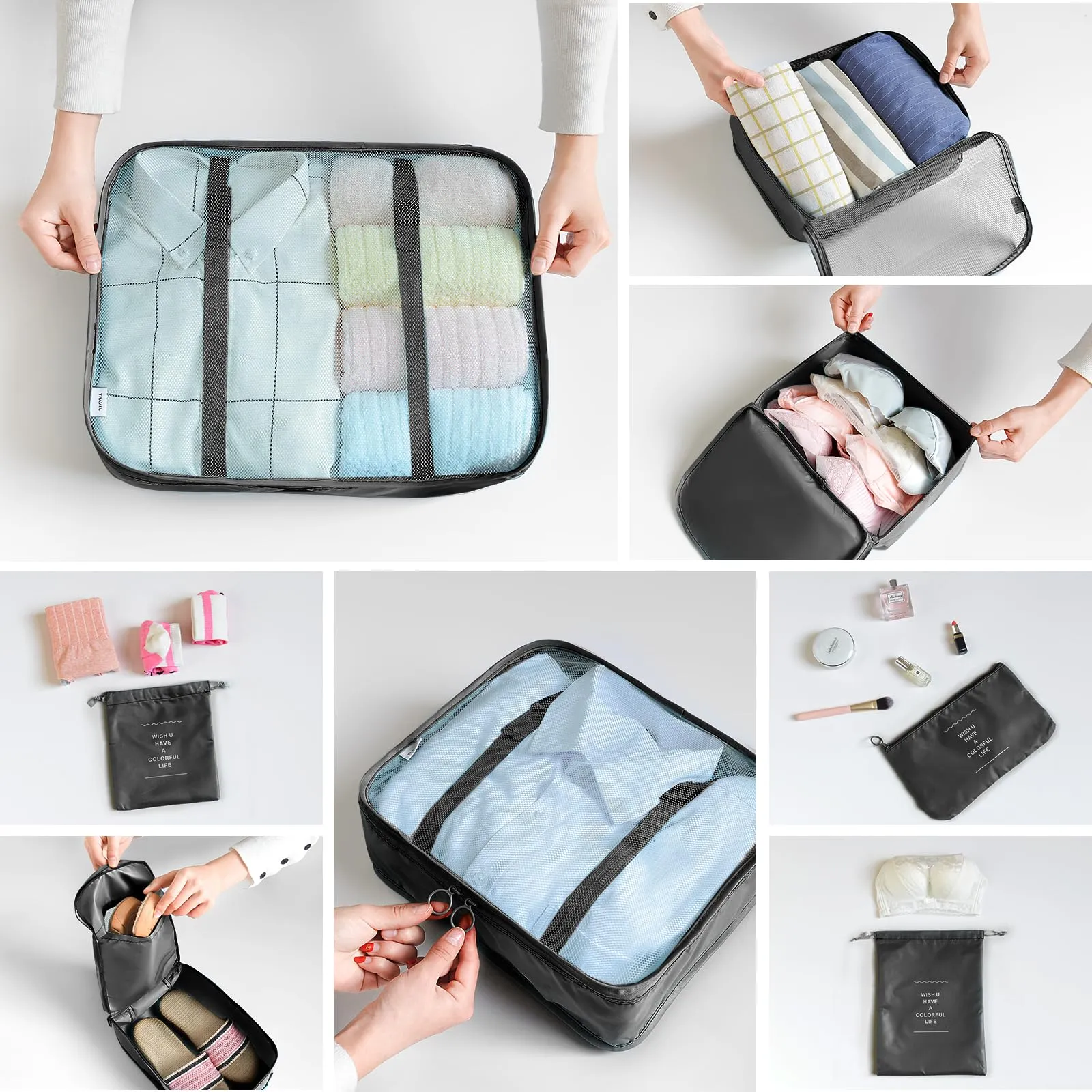 BillyBath Set Organizer da Viaggio, 8 Pezzi - immagine 3