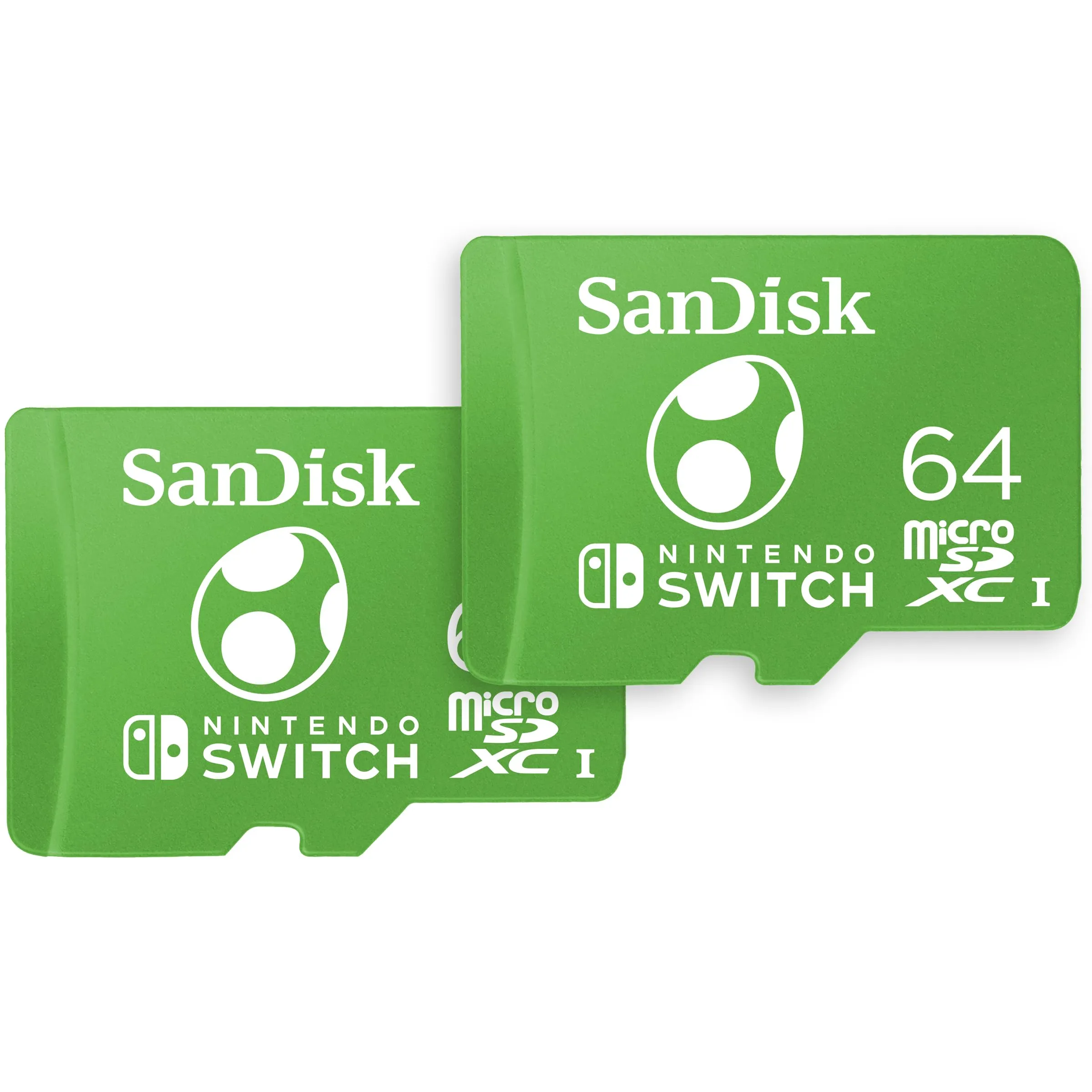 SanDisk microSDXC per Nintendo Switch 64GB Edizione Yoshi (Confezione da 2) - immagine 1