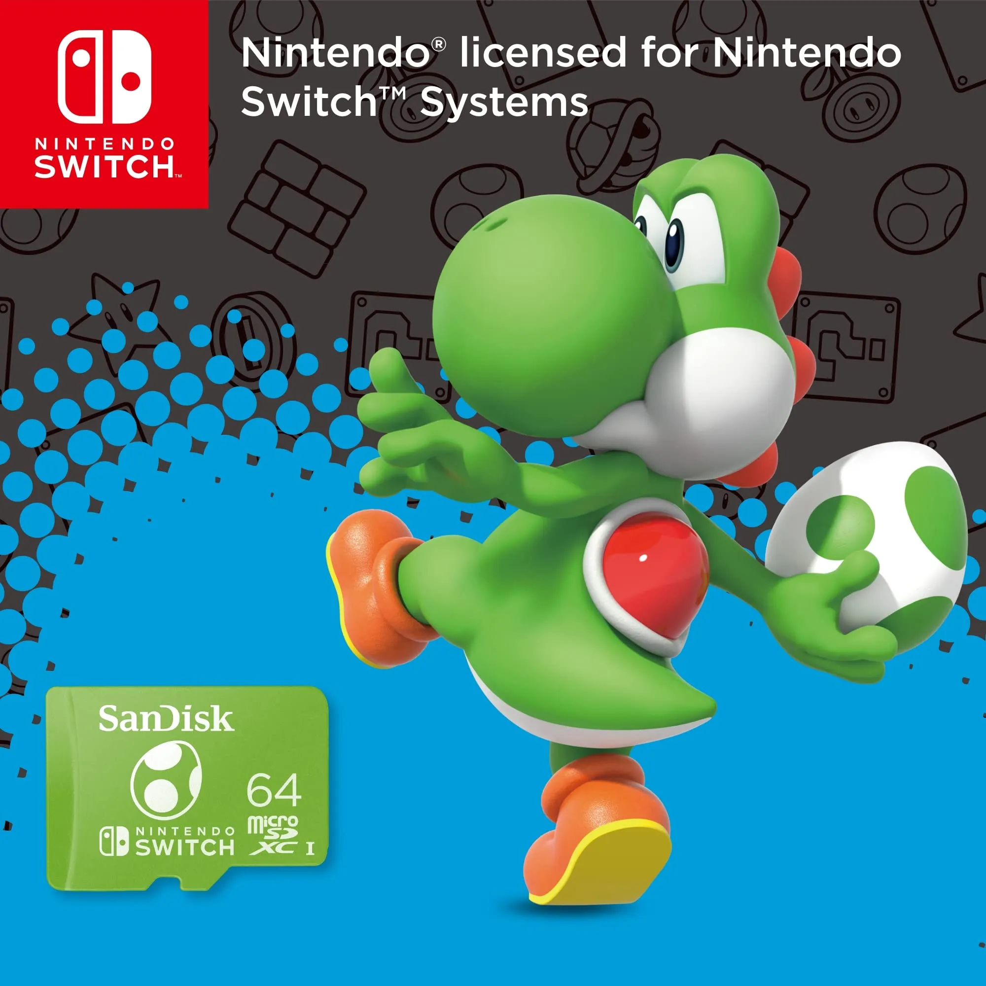 SanDisk microSDXC per Nintendo Switch 64GB Edizione Yoshi (Confezione da 2) - immagine 5