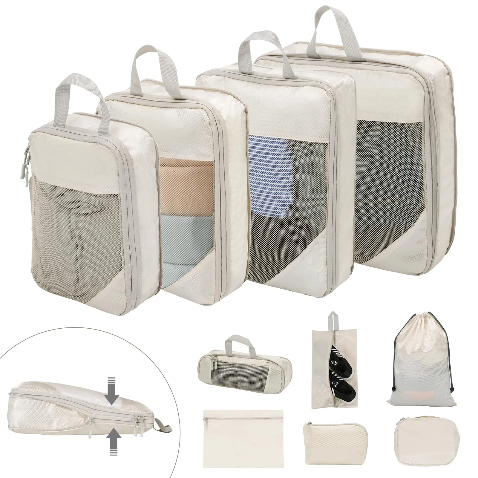 BillyBath Set organizer per valigie, 10 pezzi - immagine 1