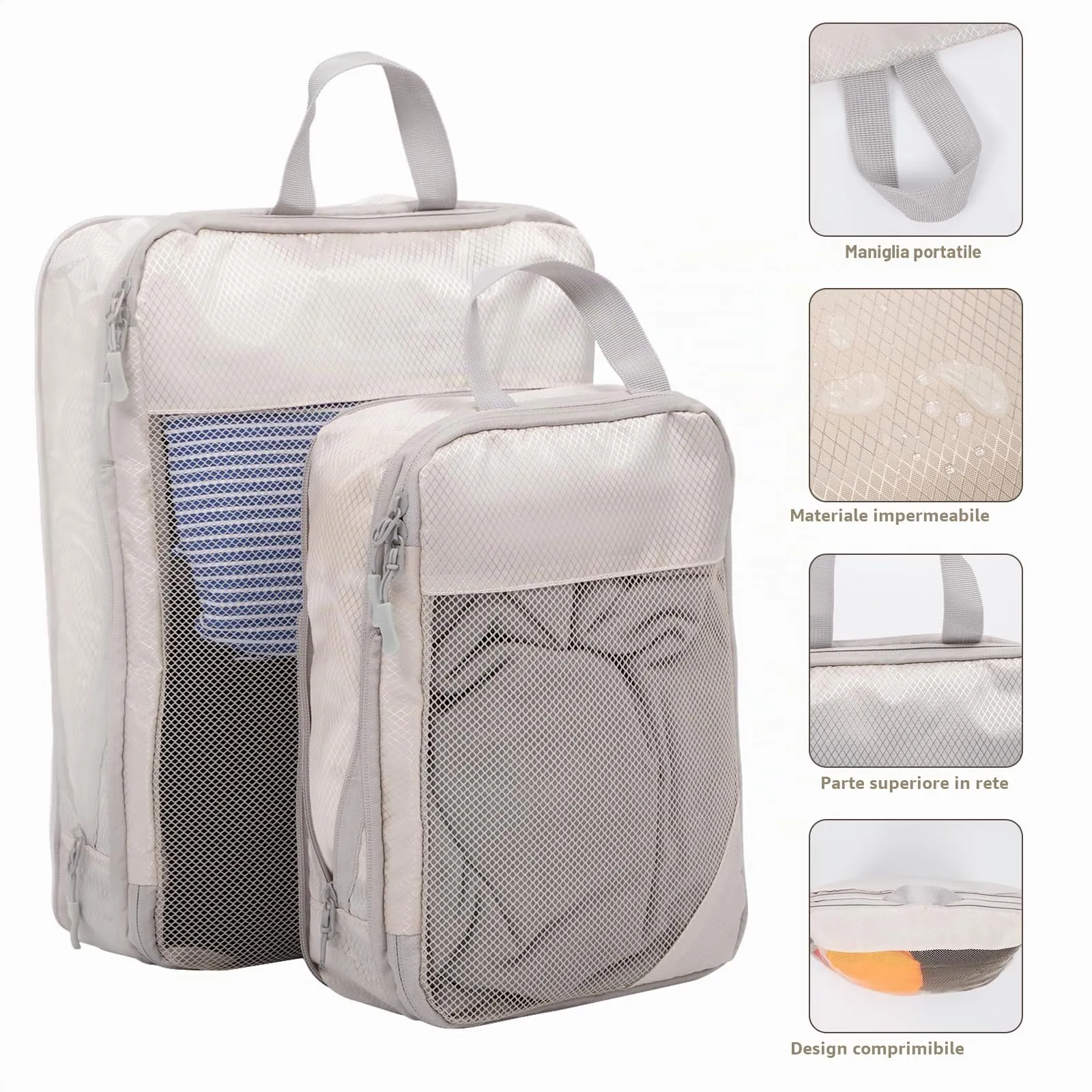 BillyBath Set organizer per valigie, 10 pezzi - immagine 5