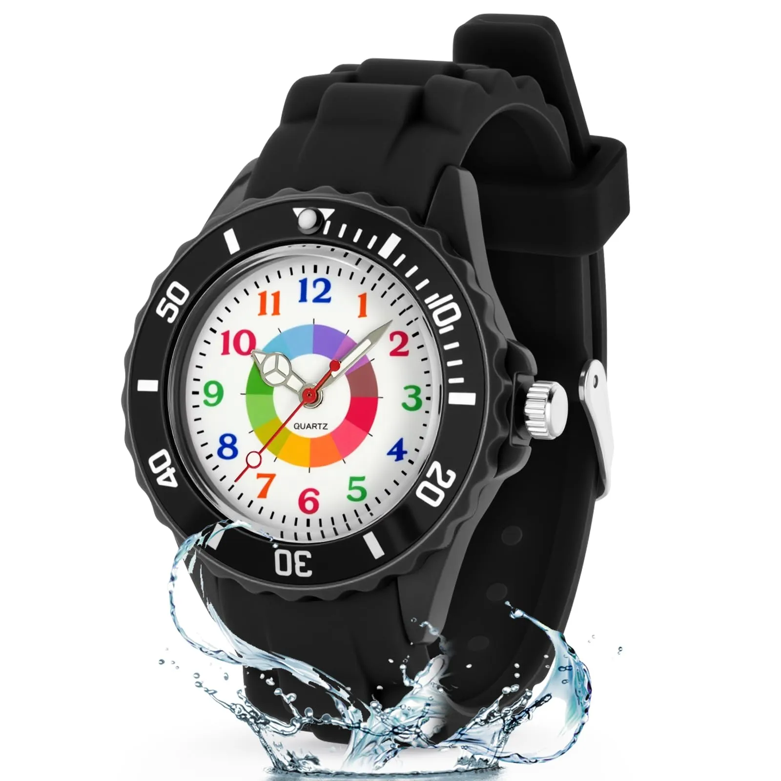 OSDUE Orologio Educativo per Bambini, Resistente all'Acqua, per Ragazzi e Ragazze - immagine 1