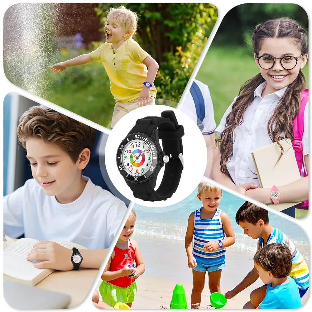 OSDUE Orologio Educativo per Bambini, Resistente all'Acqua, per Ragazzi e Ragazze - immagine 7