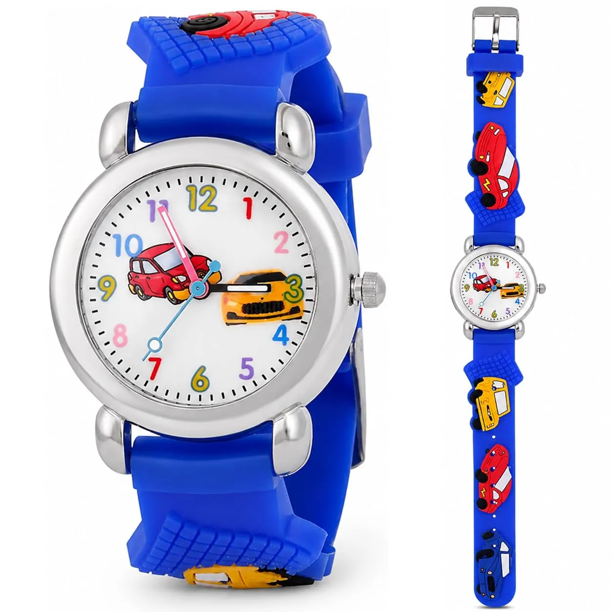 KATELUO Orologio Analogico al Quarzo 3D Cartoon per Bambini e Ragazzi 3-12 Anni, Impermeabile - immagine 1