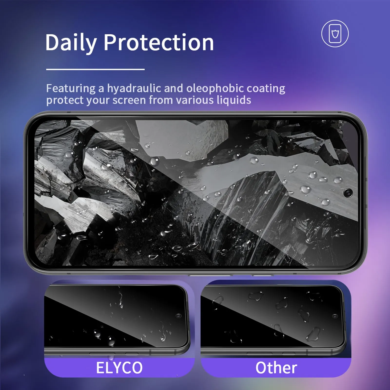 ELYCO Vetro Temperato Privacy per Google Pixel 8A, 2 Pezzi - immagine 4
