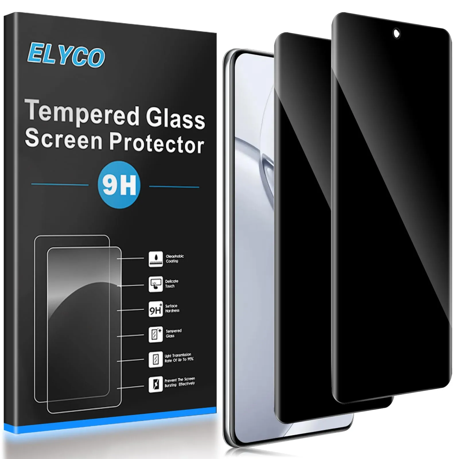 ELYCO Vetro Temperato Privacy per Realme 16 Pro Plus 5G, 2 Pezzi - immagine 1