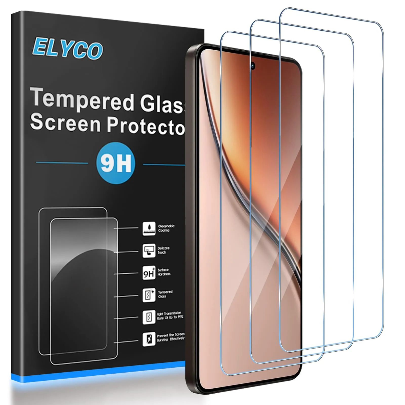ELYCO Vetro Temperato per Realme P3 5G, Realme 14 5G, Realme 14T 5G - immagine 1