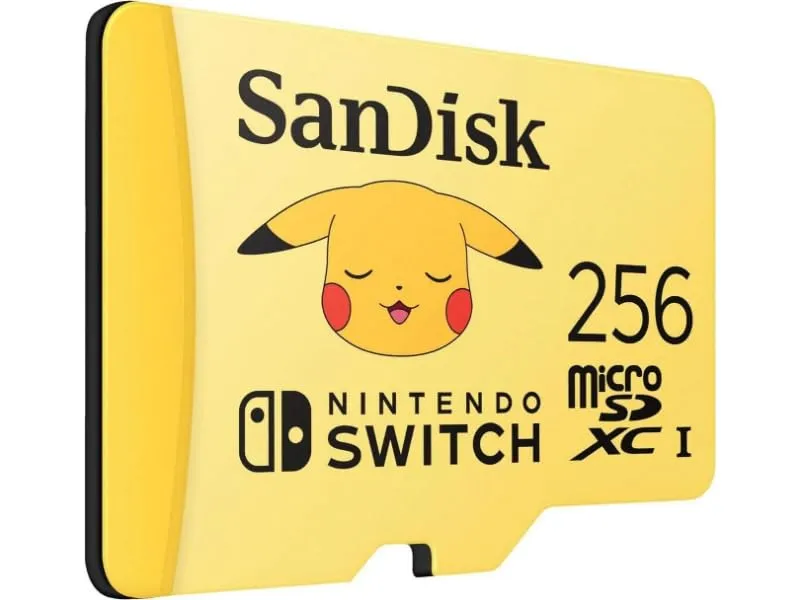 SanDisk microSD per Nintendo Switch Pokémon Pikachu 256GB - immagine 4