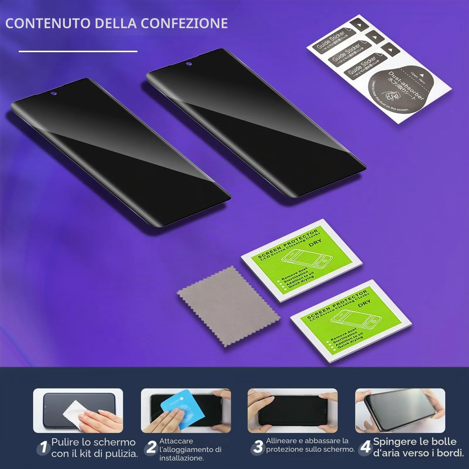 ELYCO Vetro Temperato Privacy per Redmi Note 14 Pro / Note 14 Pro Plus 4G/5G - immagine 8