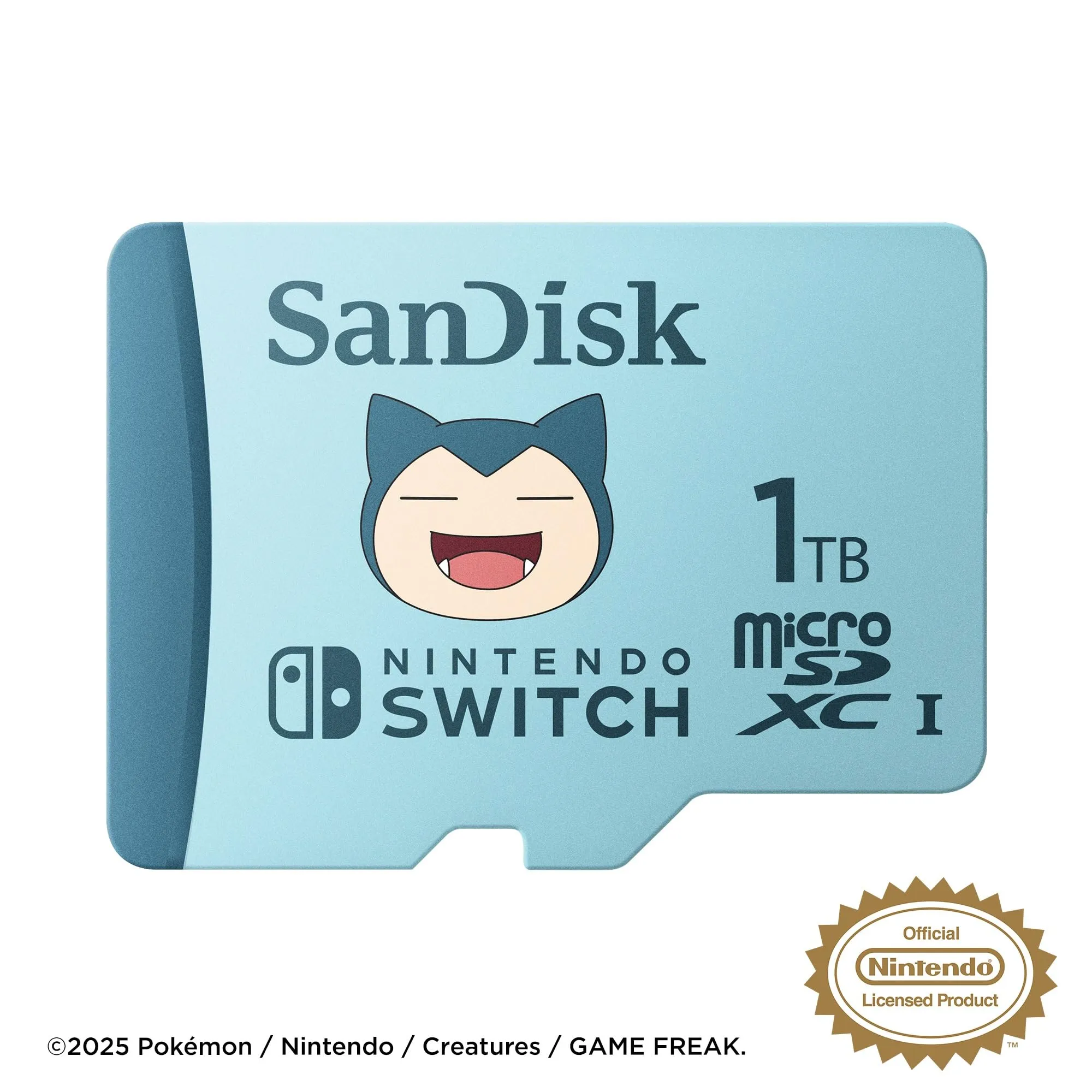 SanDisk microSDXC per Nintendo Switch 1TB, Edizione Pokémon Snorlax - immagine 2