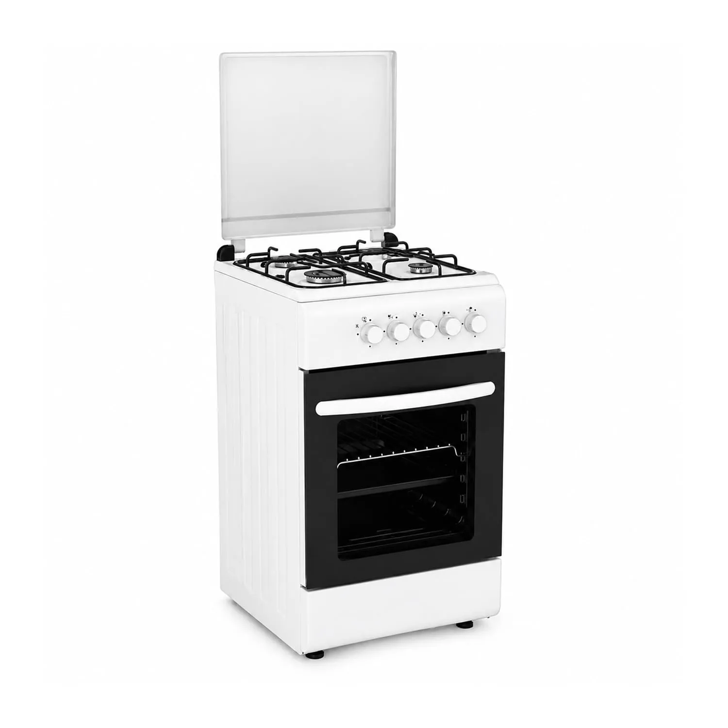 Avilia Cucina a Gas 50x50 cm con Forno 49L e 4 Fuochi, Bianco - immagine 10
