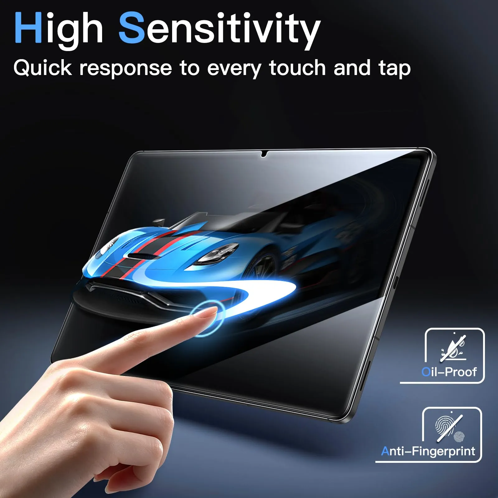JETech Pellicola Protettiva per Samsung Galaxy Tab New 12,4", 2 Pezzi - immagine 6