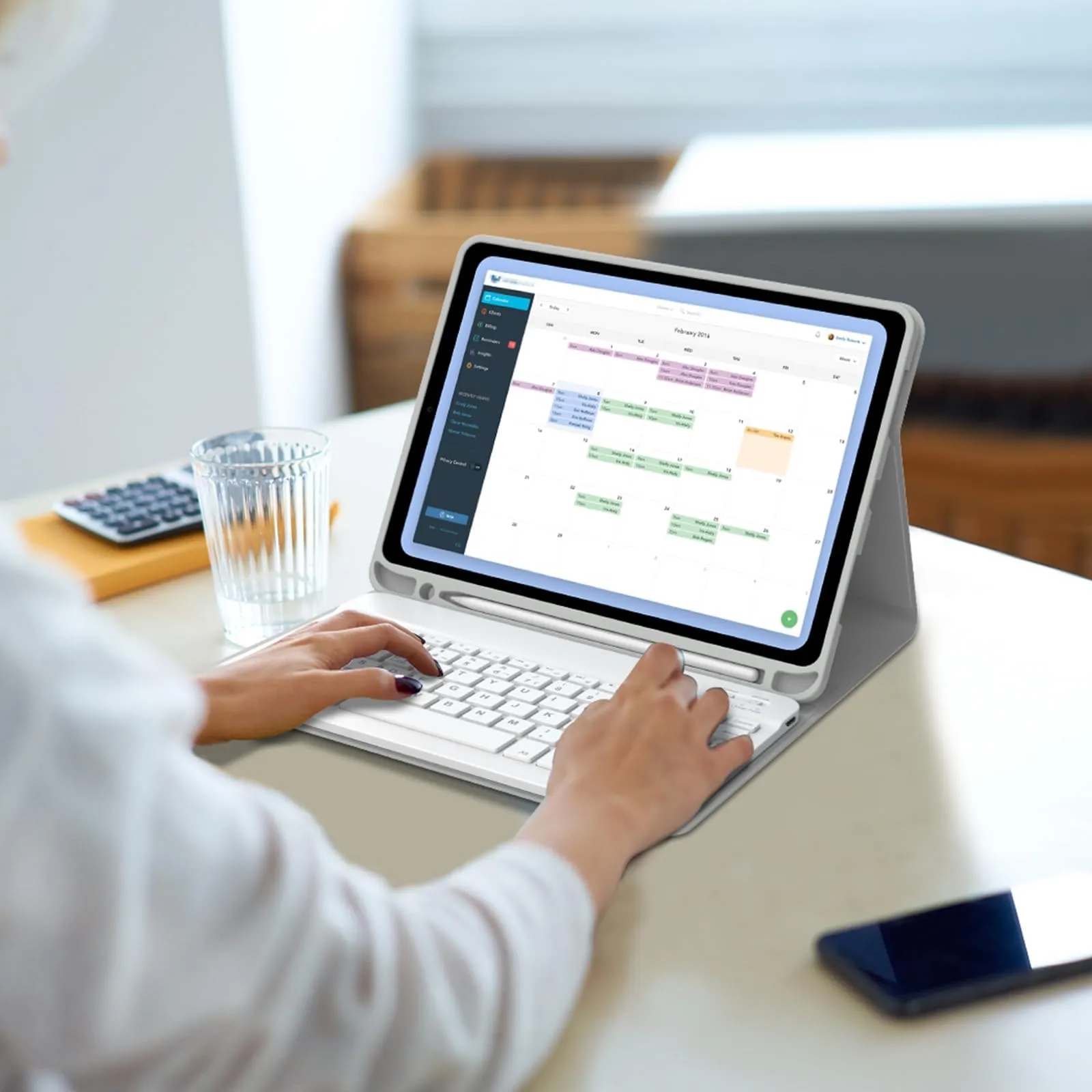 IVEOPPE Tastiera e Custodia per iPad 11 Generazione 11" (2025) e iPad 10 Generazione 10.9" (2022) A16 - immagine 8