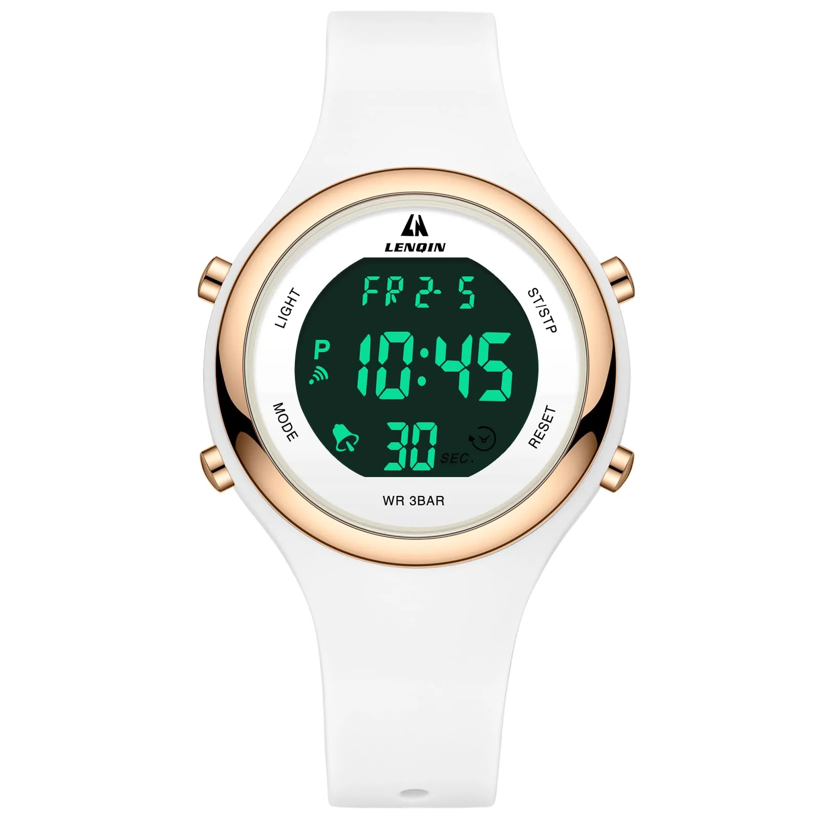 LN LENQIN Orologio Digitale da Donna Sportivo Cinturino Silicone 3ATM R046 - immagine 2