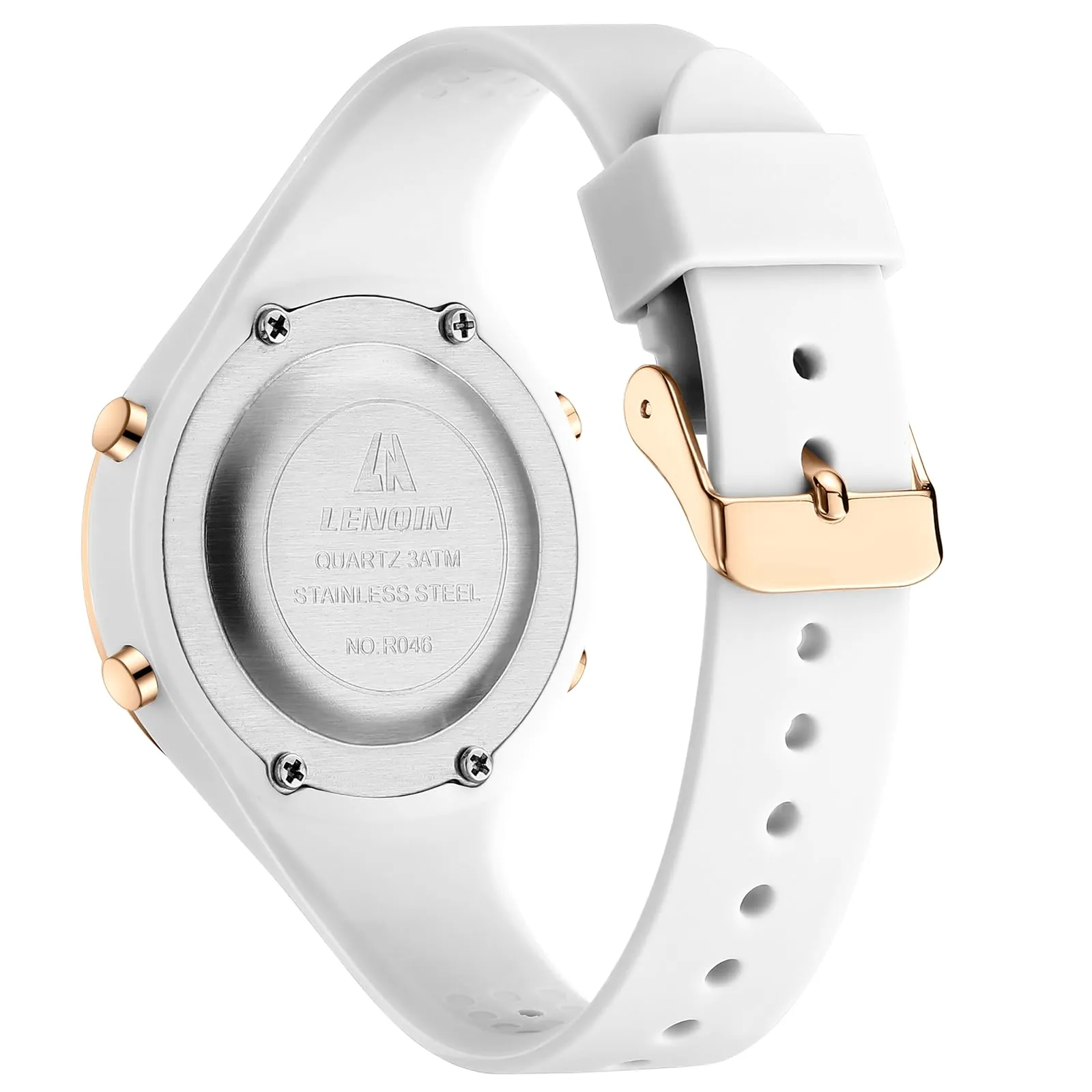 LN LENQIN Orologio Digitale da Donna Sportivo Cinturino Silicone 3ATM R046 - immagine 3