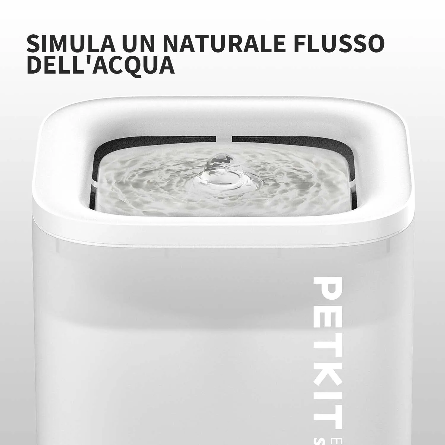 PETKIT CYBERTAIL Fontanella per Gatti e Cani, Pompa dell'Acqua Senza Fili, Filtro 3.0, 1.8 L - immagine 6