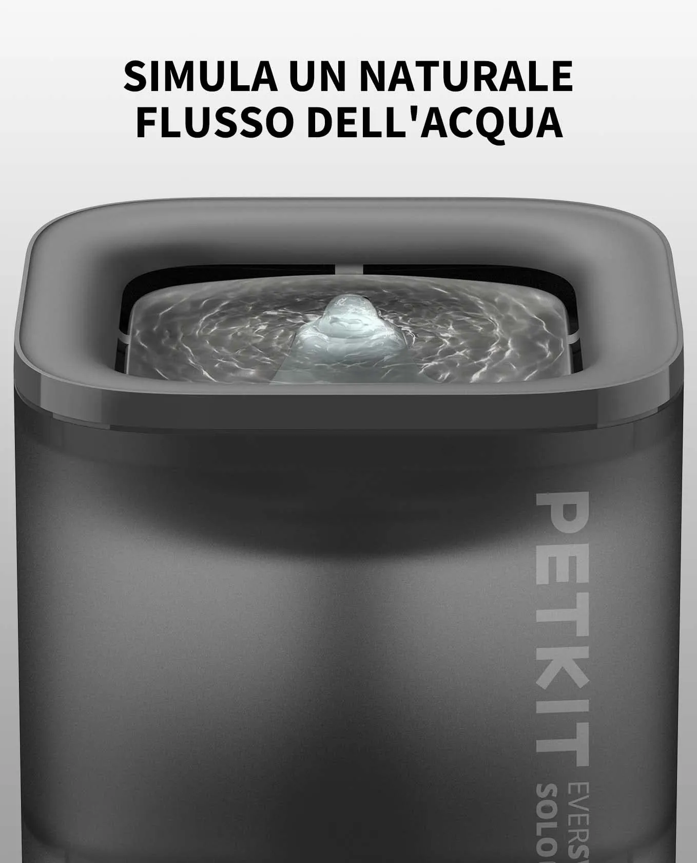 PETKIT CYBERTAIL Fontanella per Gatti e Cani, Pompa dell'Acqua Senza Fili, Elemento Filtrante 3.0, 1.8 L - immagine 5