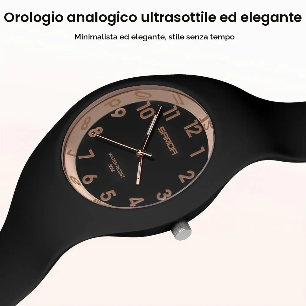 AOOSU Orologio Digitale da Donna Sportivo con Cinturino in Silicone, Impermeabile 30 Metri (Oro Nero) - immagine 6