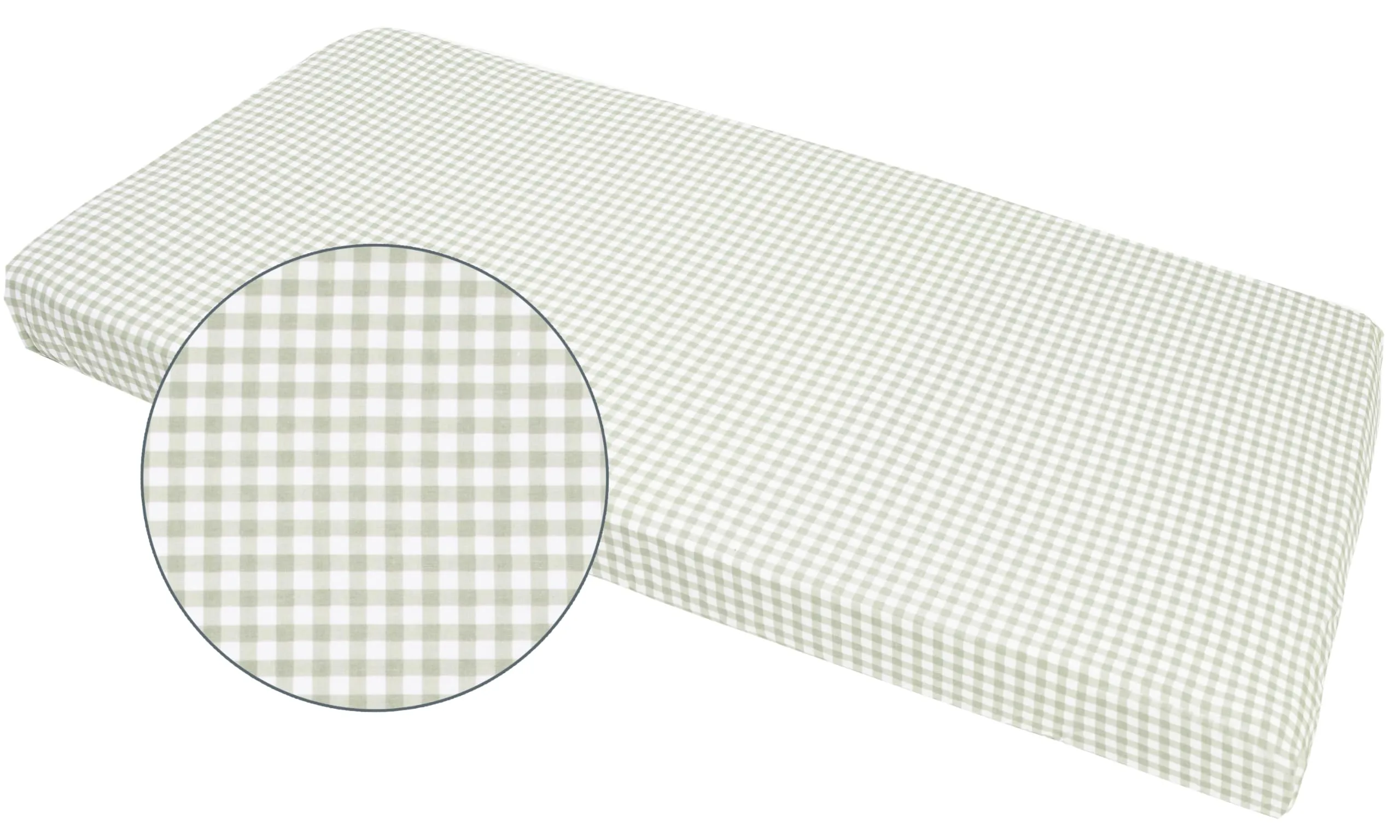 Medi Partners Set 3 Lenzuoli con Angoli per Lettino Neonato 70x140, 100% Cotone (Griglia - Bianco - Grigio) - immagine 5