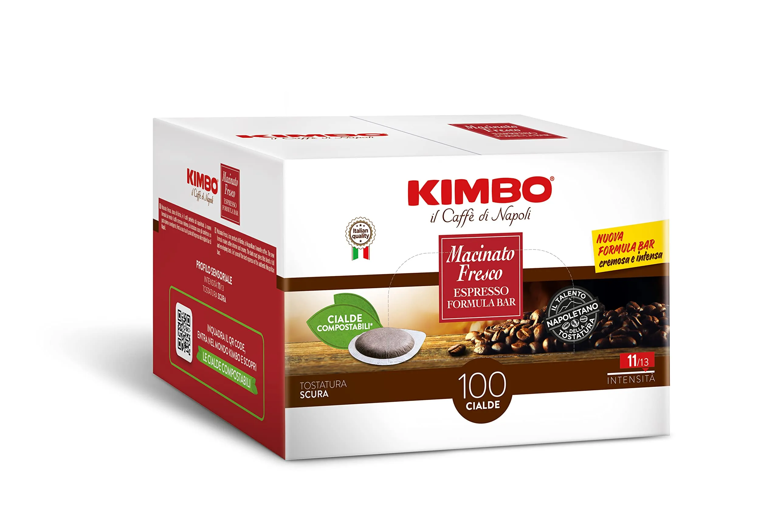 Kimbo Macinato Fresco Cialde Caffè Compostabili ESE, 300 unità - immagine 1