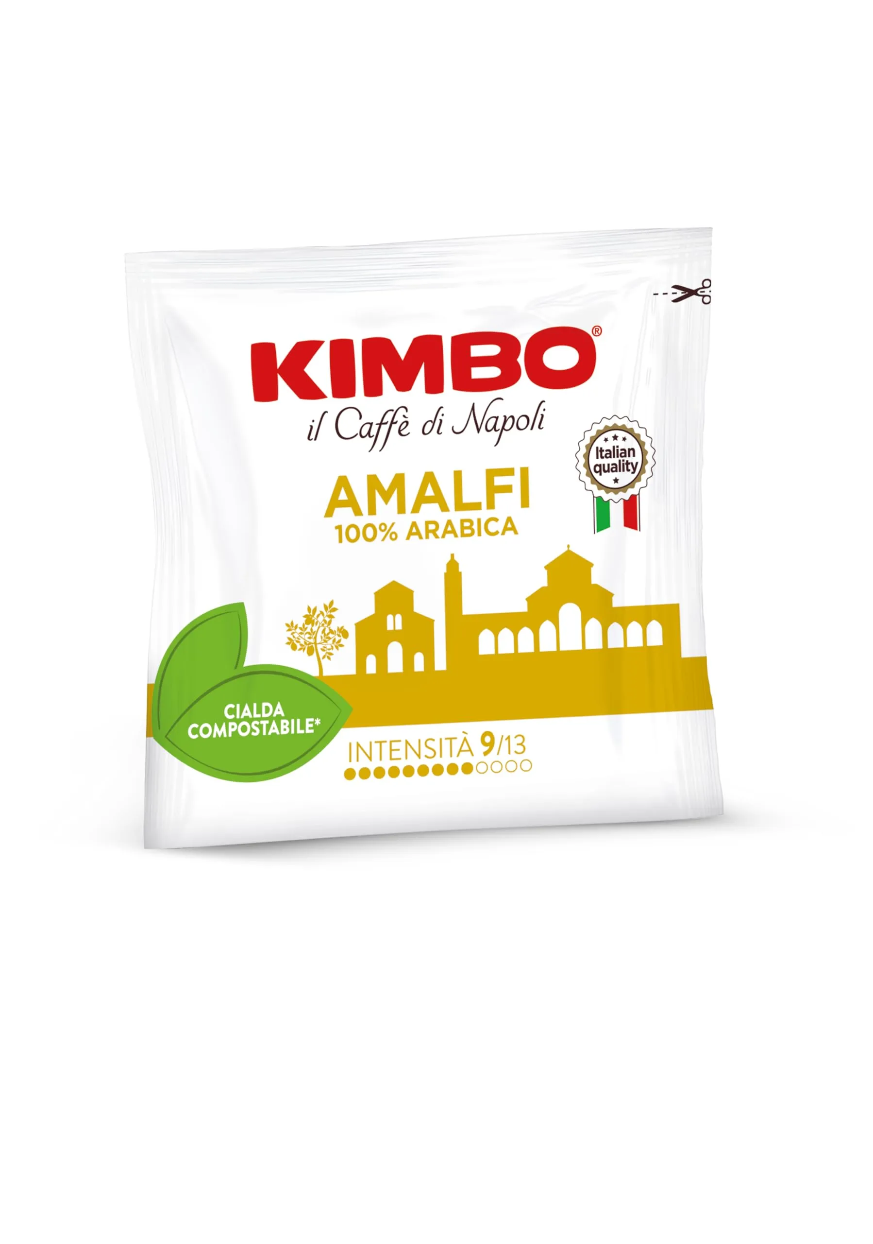 Kimbo Amalfi 100% Arabica Le Meraviglie del Gusto, Miscela Delicata, Intensità 9/13, Tostatura Medio-Scura, 150 Cialde Compostabili ESE - immagine 2