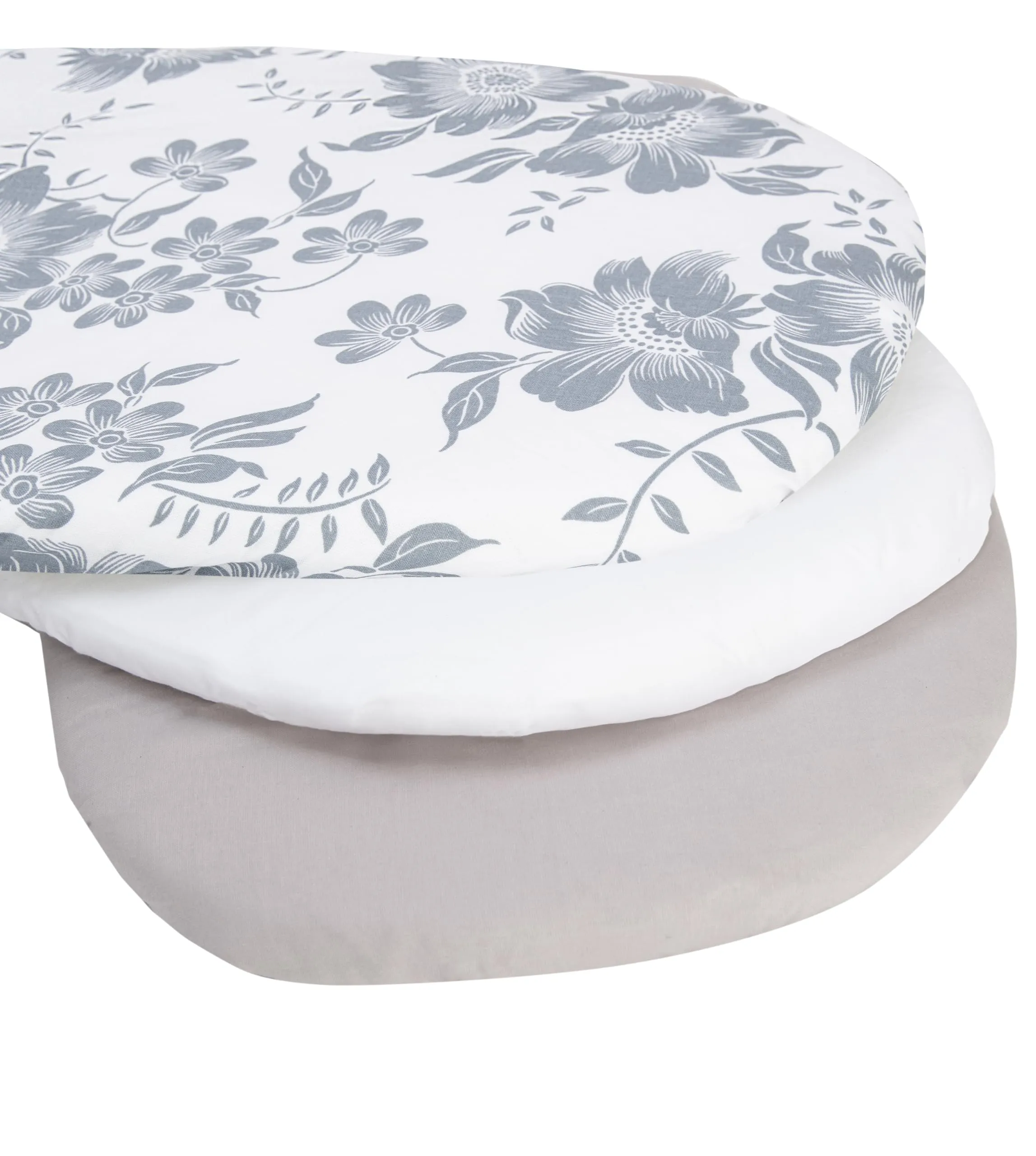 Medi Partners Lenzuola Lettino Culla 86x40 Set di 3, 100% Cotone (Berry-Bianco-Grigio) - immagine 2