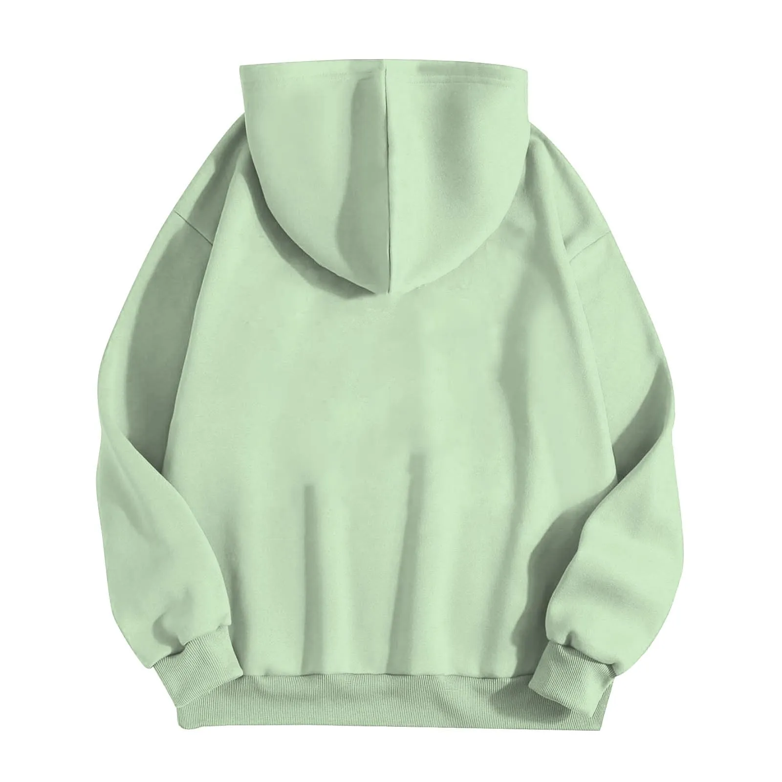 Viunychn Felpa Donna con Zip e Cappuccio in Cotone, Taglio Oversize, Tinta Unita - immagine 3