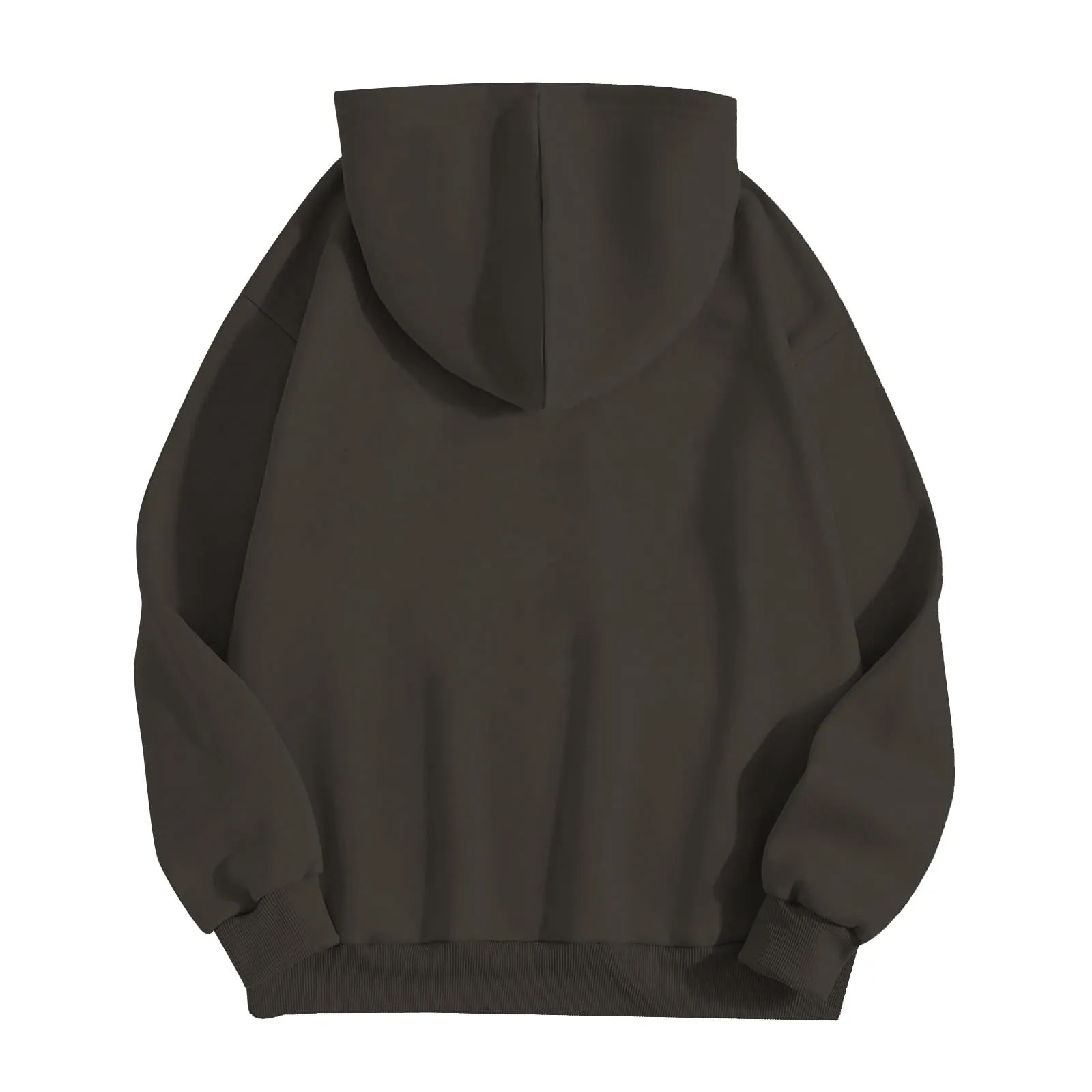 Viunychn Felpa Donna con Zip e Cappuccio, Taglio Oversize, Tinta Unita - immagine 3