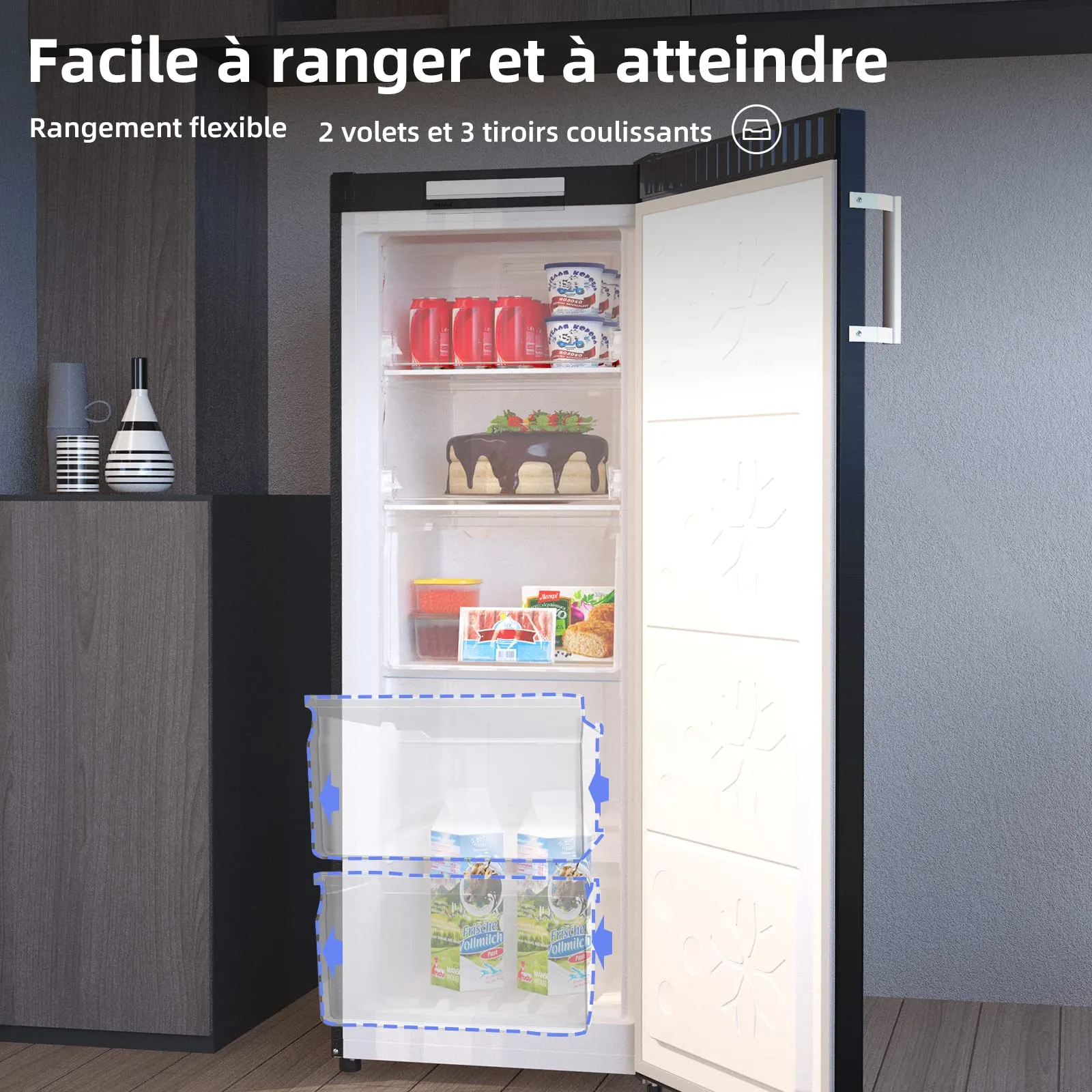 CHiQ FSD166NE4E Congelatore Verticale No Frost 166L - immagine 7