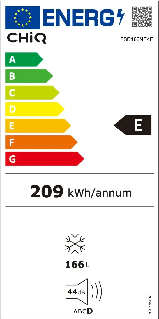 CHiQ FSD166NE4E Congelatore Verticale No Frost 166L - immagine 10