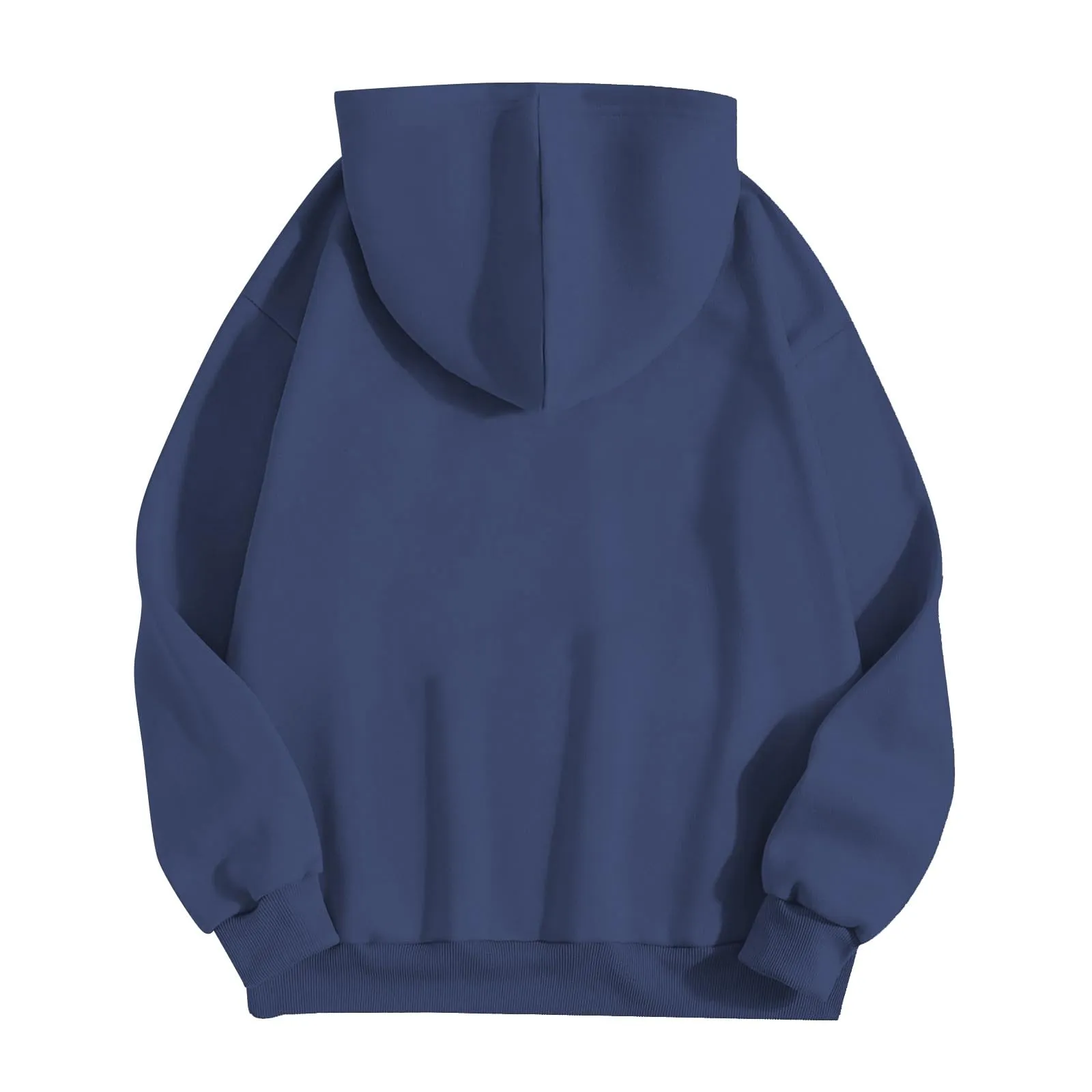 Viunychn Felpa Donna con Zip e Cappuccio in Cotone, Taglio Oversize, Tinta Unita - immagine 2