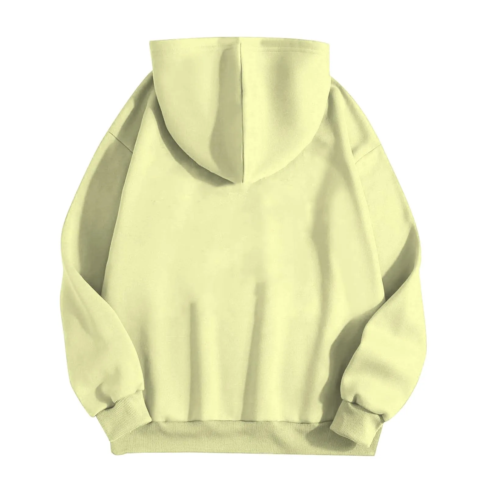 Viunychn Felpa Donna con Zip e Cappuccio, Cotone, Oversize, Tinta Unita - immagine 3