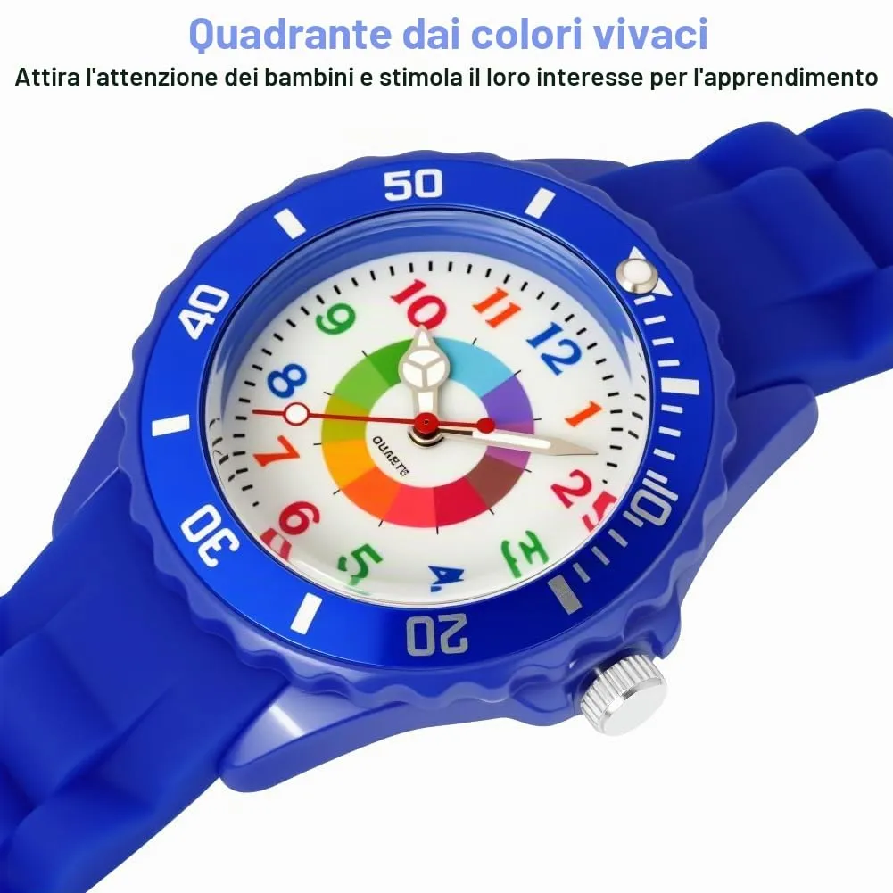 OSDUE Orologio Educativo per Bambini, Resistente all'Acqua, per Ragazzi e Ragazze - immagine 6