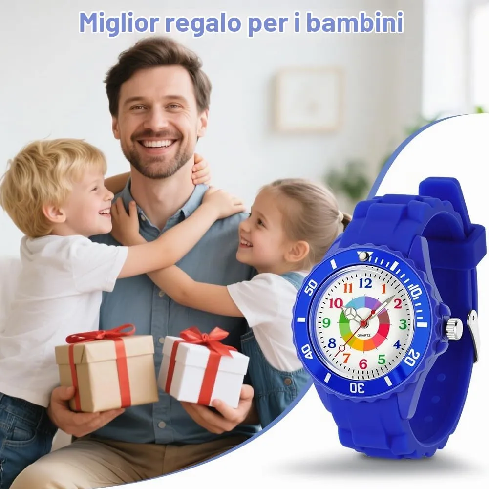 OSDUE Orologio Educativo per Bambini, Resistente all'Acqua, per Ragazzi e Ragazze - immagine 8