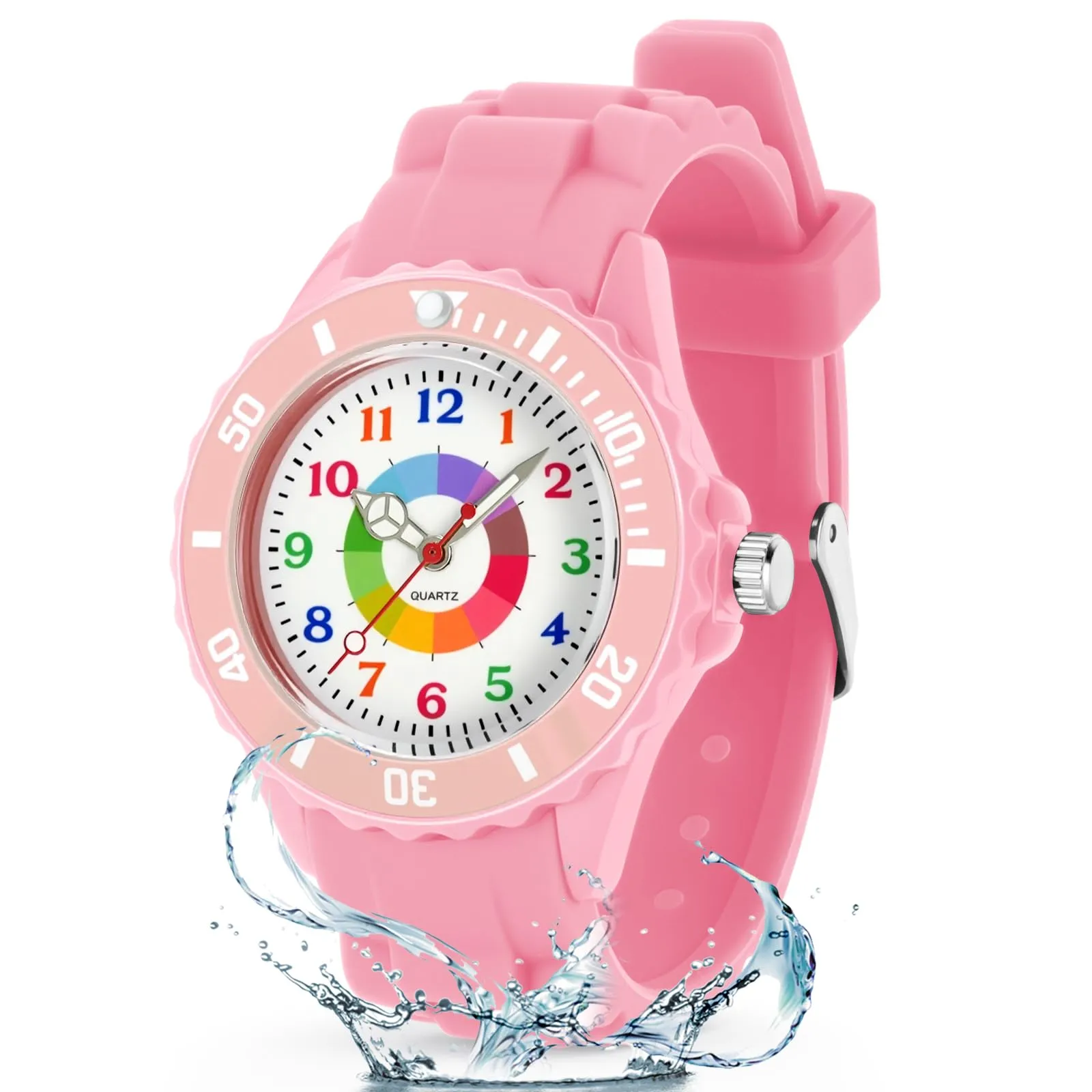 OSDUE Orologio Educativo per Bambini, Resistente all'Acqua, per Ragazzi e Ragazze - immagine 1