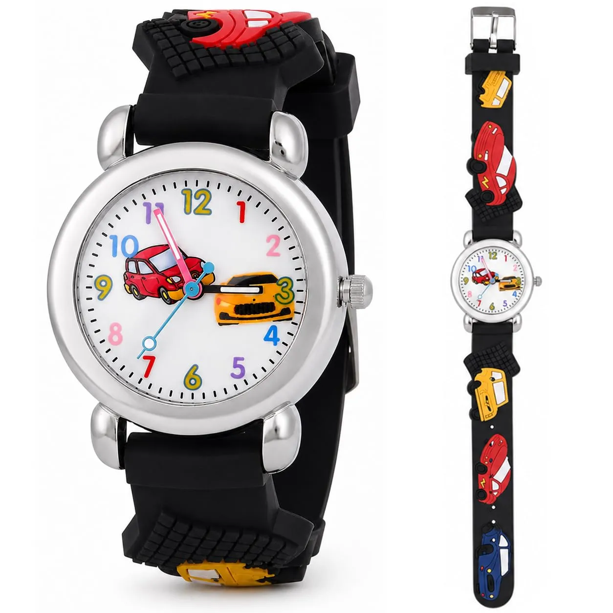 KATELUO Orologio Analogico al Quarzo 3D Cartoon per Bambini e Ragazzi, Impermeabile, 3-12 Anni - immagine 1