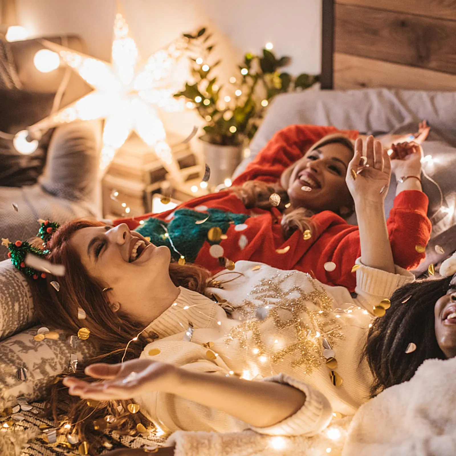 Jsdoin Lucine LED Decorative a Batteria, 5M 50 LED Filo Luci Natale, Bianco Caldo - immagine 5