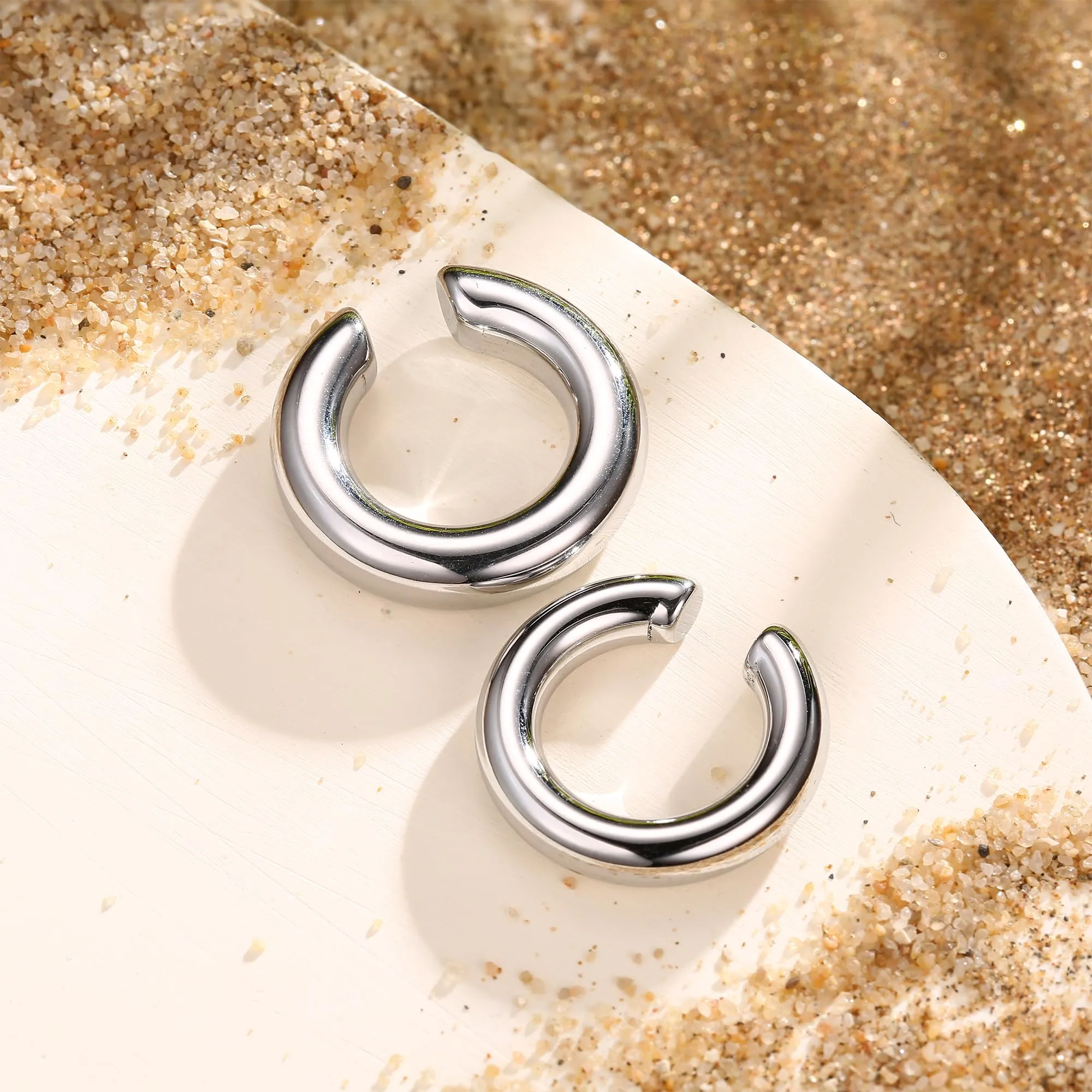 Dochais Non-Piercing Ear Cuff Hypoallergenic Clip-on Earrings for Women - immagine 7