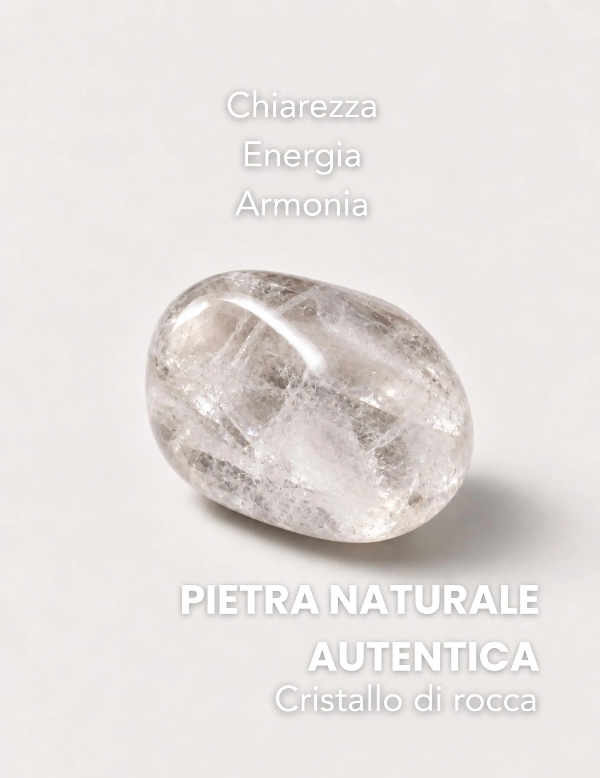 GD GOOD.designs Collana di perle in cristallo di rocca naturale sfaccettato 4 mm, 40-45 cm - immagine 2