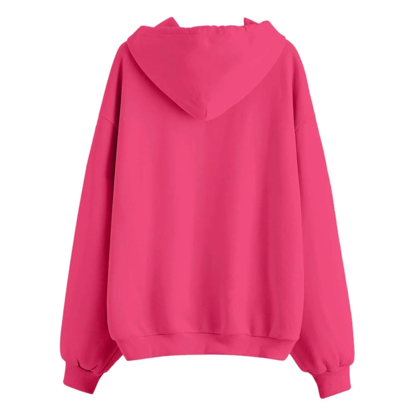 Generico Felpa Donna con Zip e Cappuccio Classic Sweatshirt - immagine 4