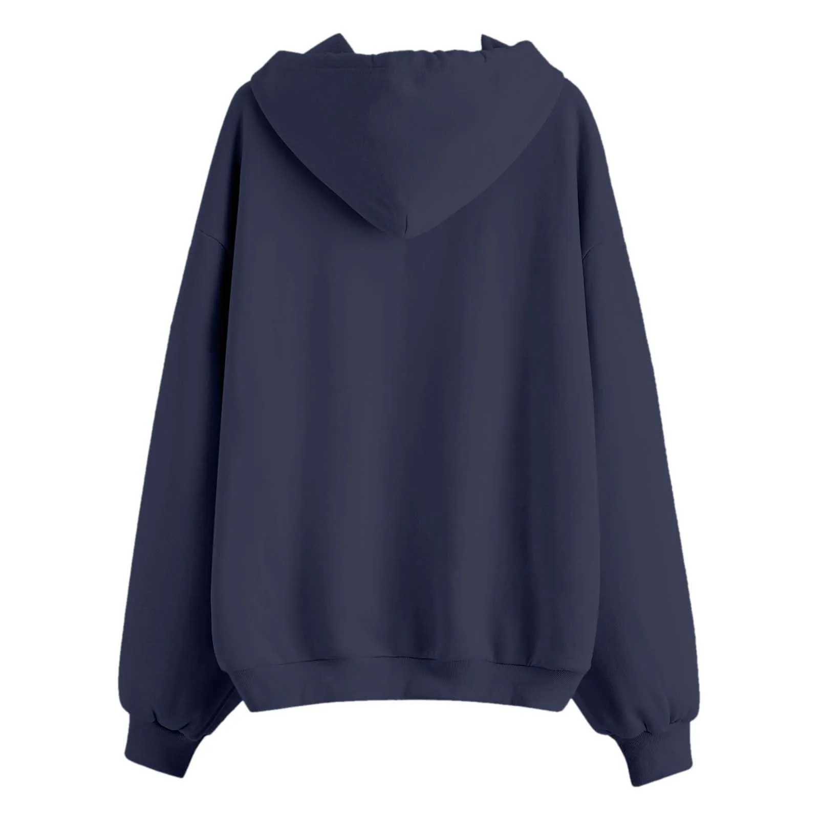Generico Felpa Donna con Zip e Cappuccio Classic Sweatshirt - immagine 5