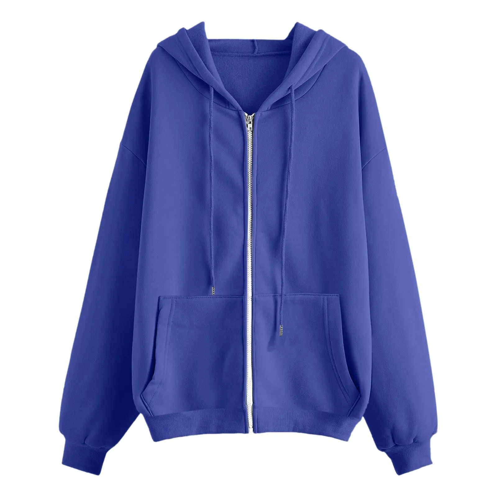 Generico Felpa Donna con Zip e Cappuccio Classic Sweatshirt - immagine 4
