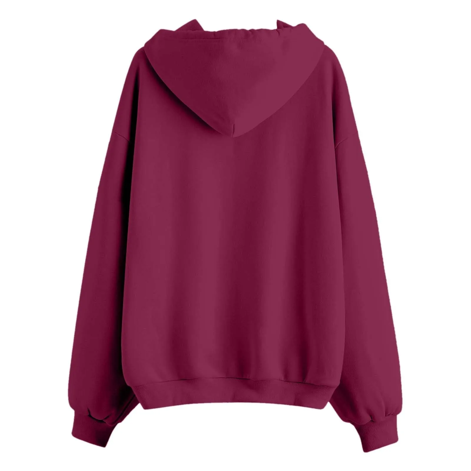 Generico Felpa Donna con Zip e Cappuccio, Classic Sweatshirt - immagine 5