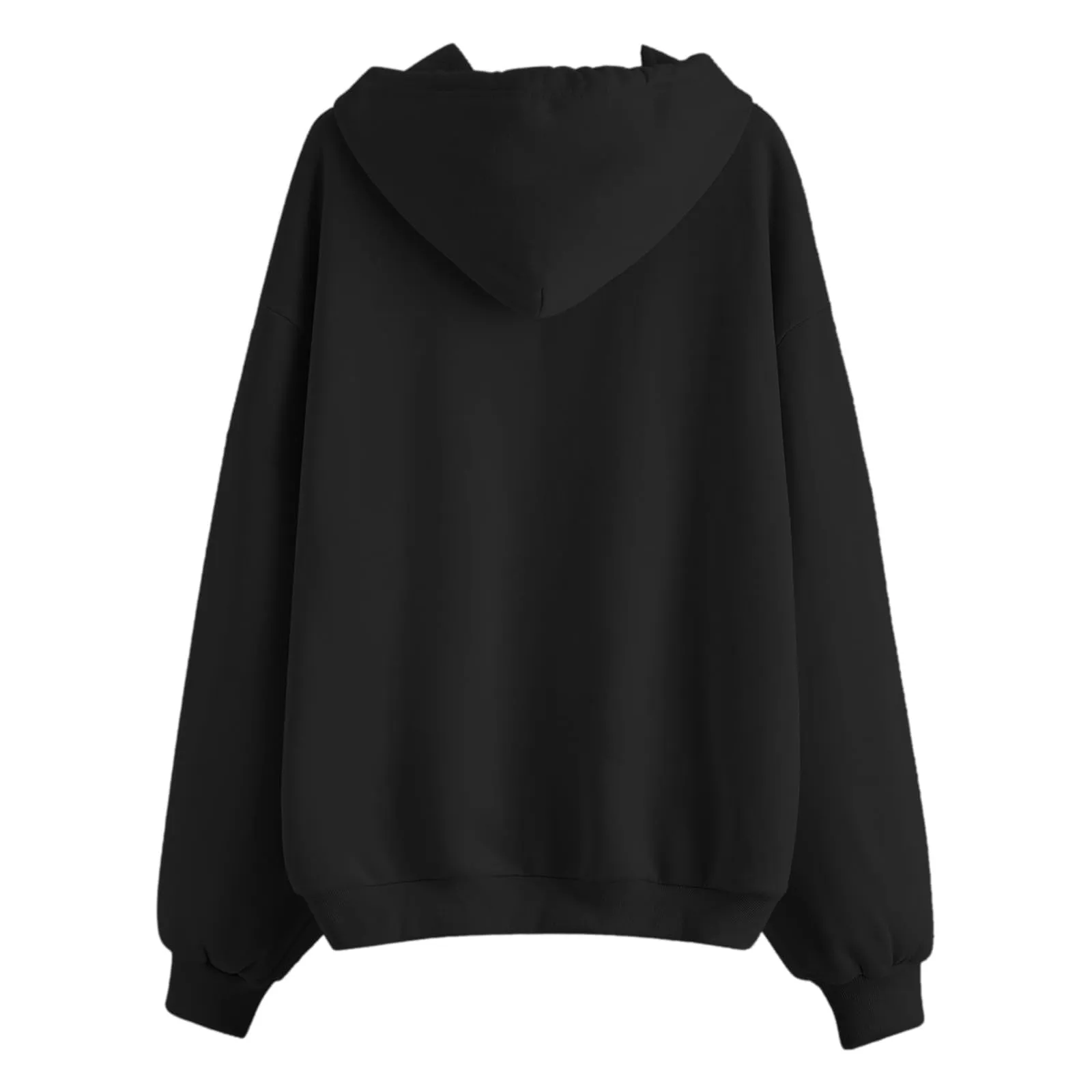 Generico Felpa Donna con Zip e Cappuccio Classic Sweatshirt - immagine 4
