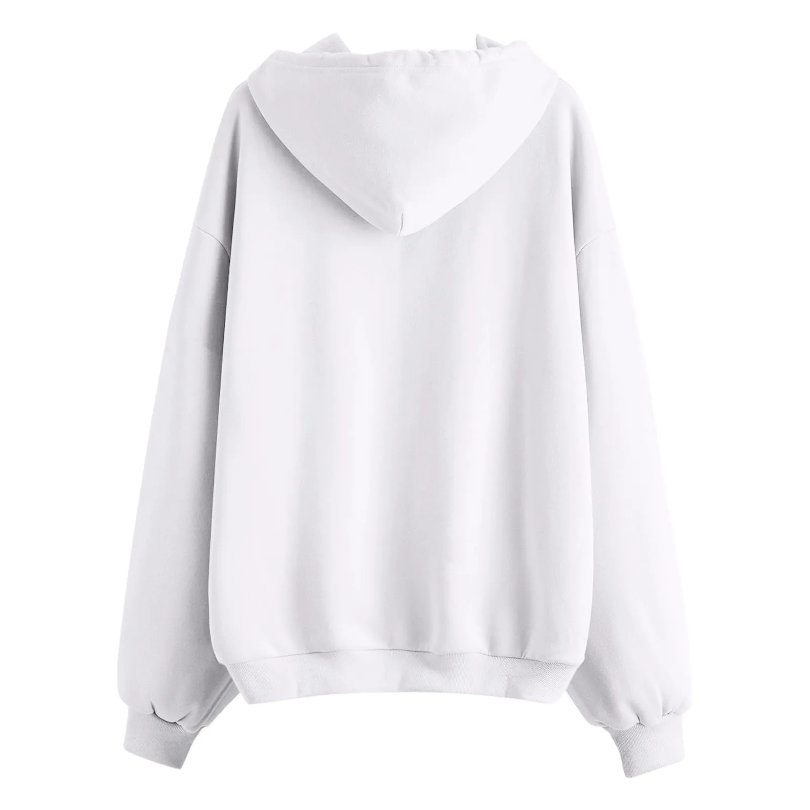 Generico Felpa Donna con Zip e Cappuccio Classic Sweatshirt - immagine 5